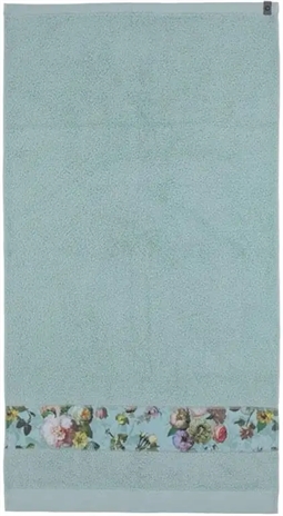 Essenza Fleur - Håndklæder - 60x110 cm - Støvet grøn - 100% bomuld - Håndklæder fra Essenza