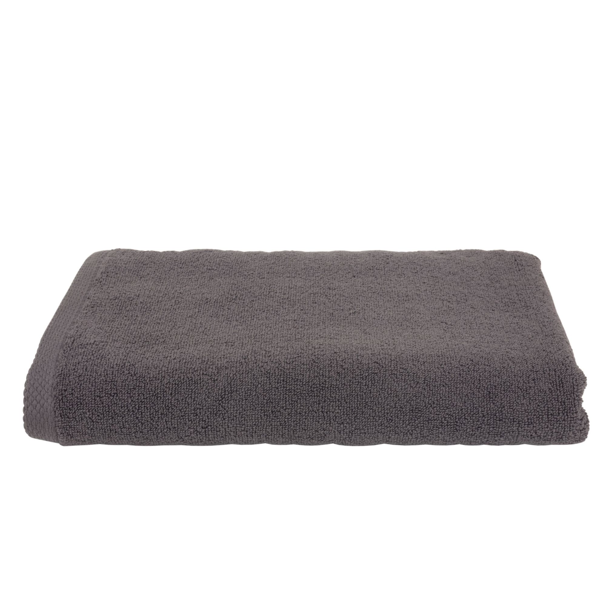 Tempur Badehåndklæde - 70x140 cm - Mørkegråt - 100% Bomuld - Frotté håndklæde fra Tempur billede