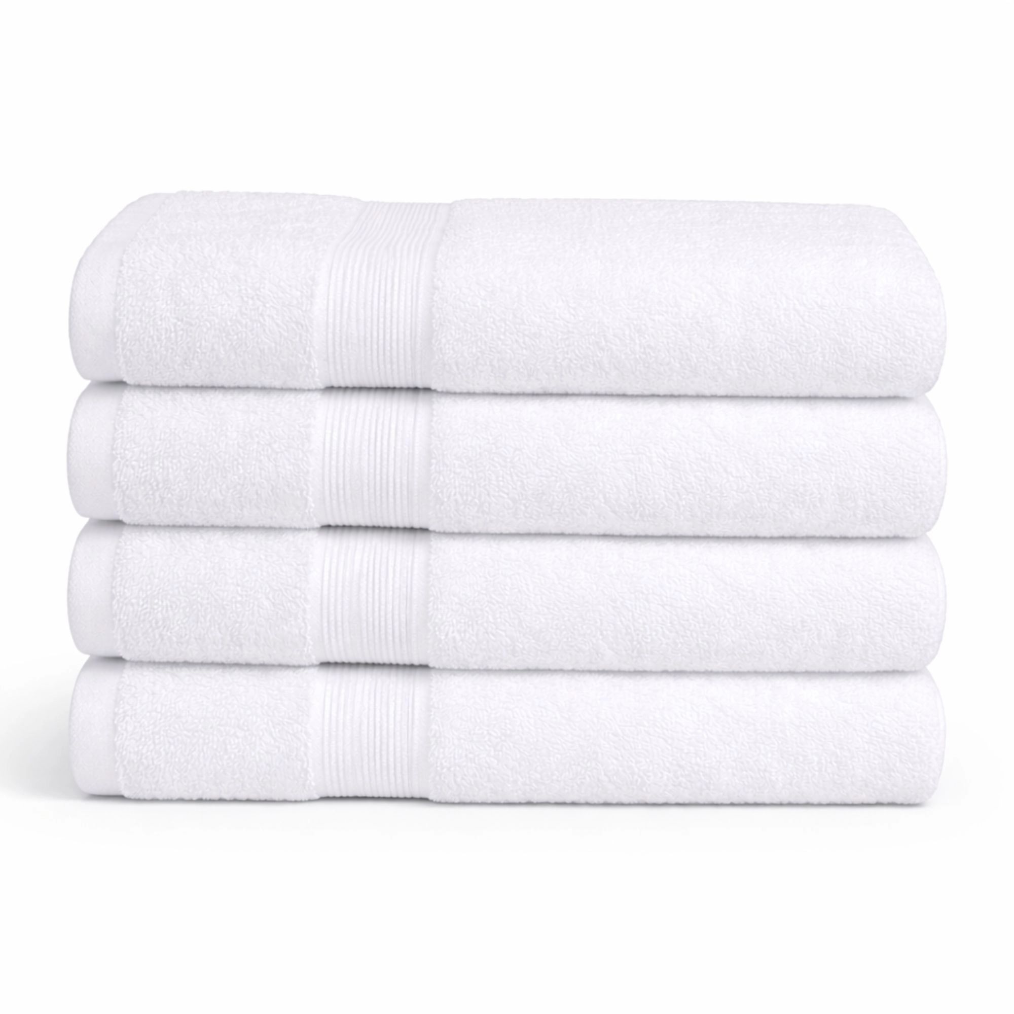 Bambus håndklæde - Badehåndklæde 70x140 cm - Bambus/bomuld - Hvid