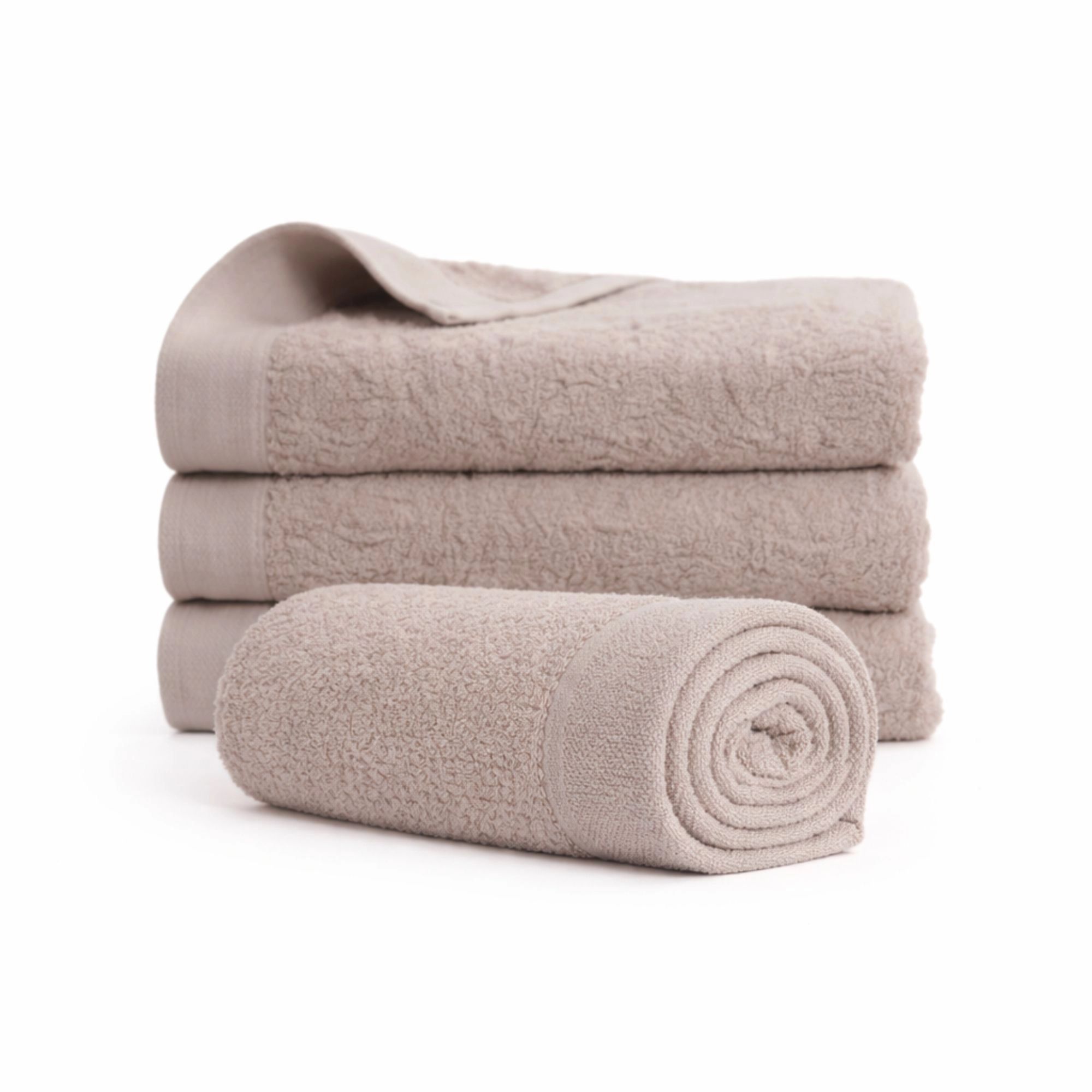 Bomulds håndklæde - 100% bomuld - 50x100 cm - Valmue - Rosa billede