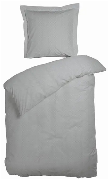 Billede af Dobbeltdyne sengetøj 200x220 cm - Opal gråt sengetøj - sengesæt i 100% Bomuldssatin - Night & Day hos Shopdyner.dk
