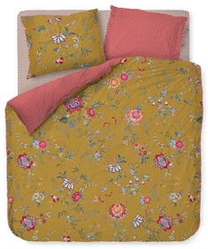 Blomstret sengetøj - Flower Festival yellow - Sengelinned med dobbeltsidet design - 100% bomuld - Pip Studio