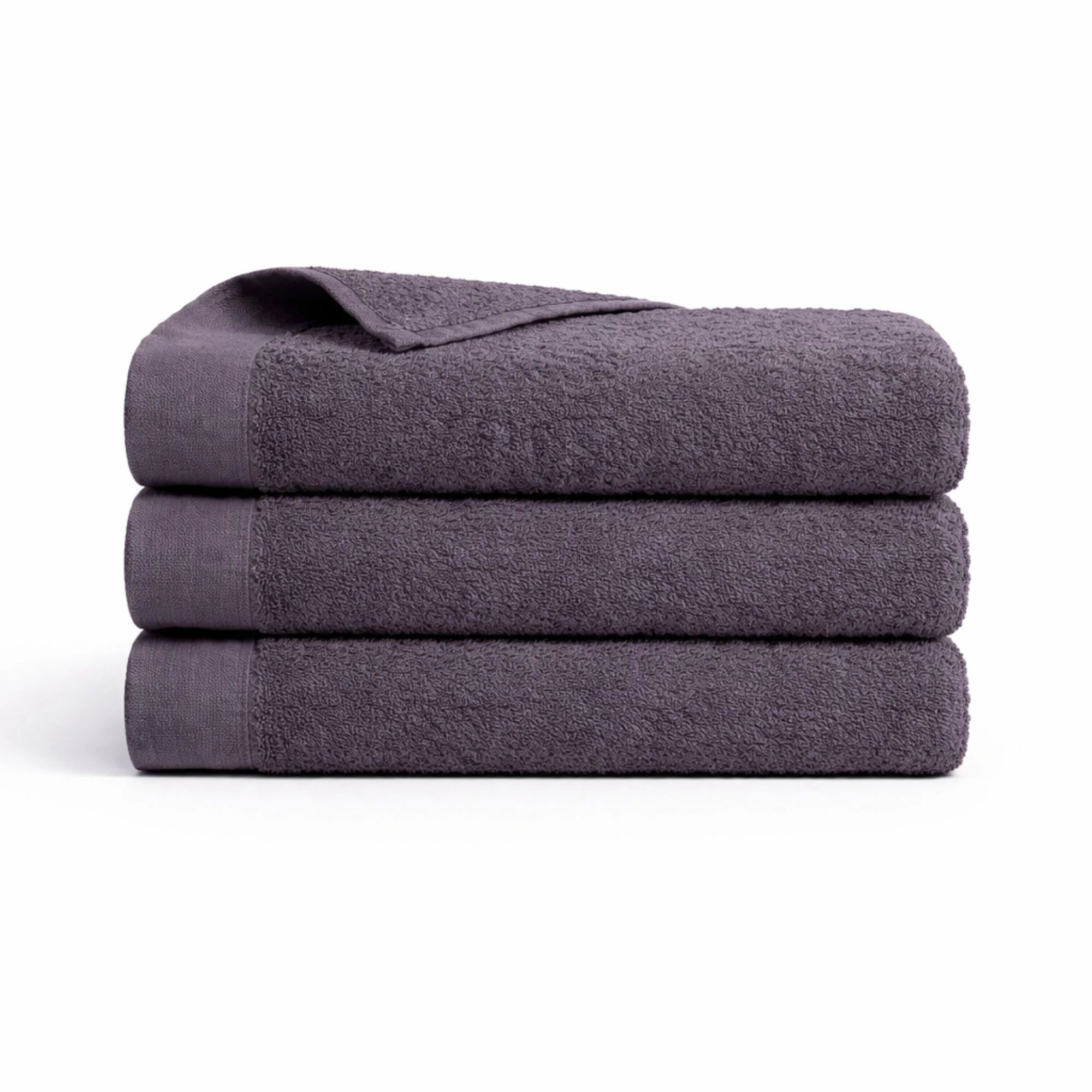 Bomulds håndklæde - 100% bomuld - Gæstehåndklæde 40x60 cm - Valmue - Mørkegrå billede