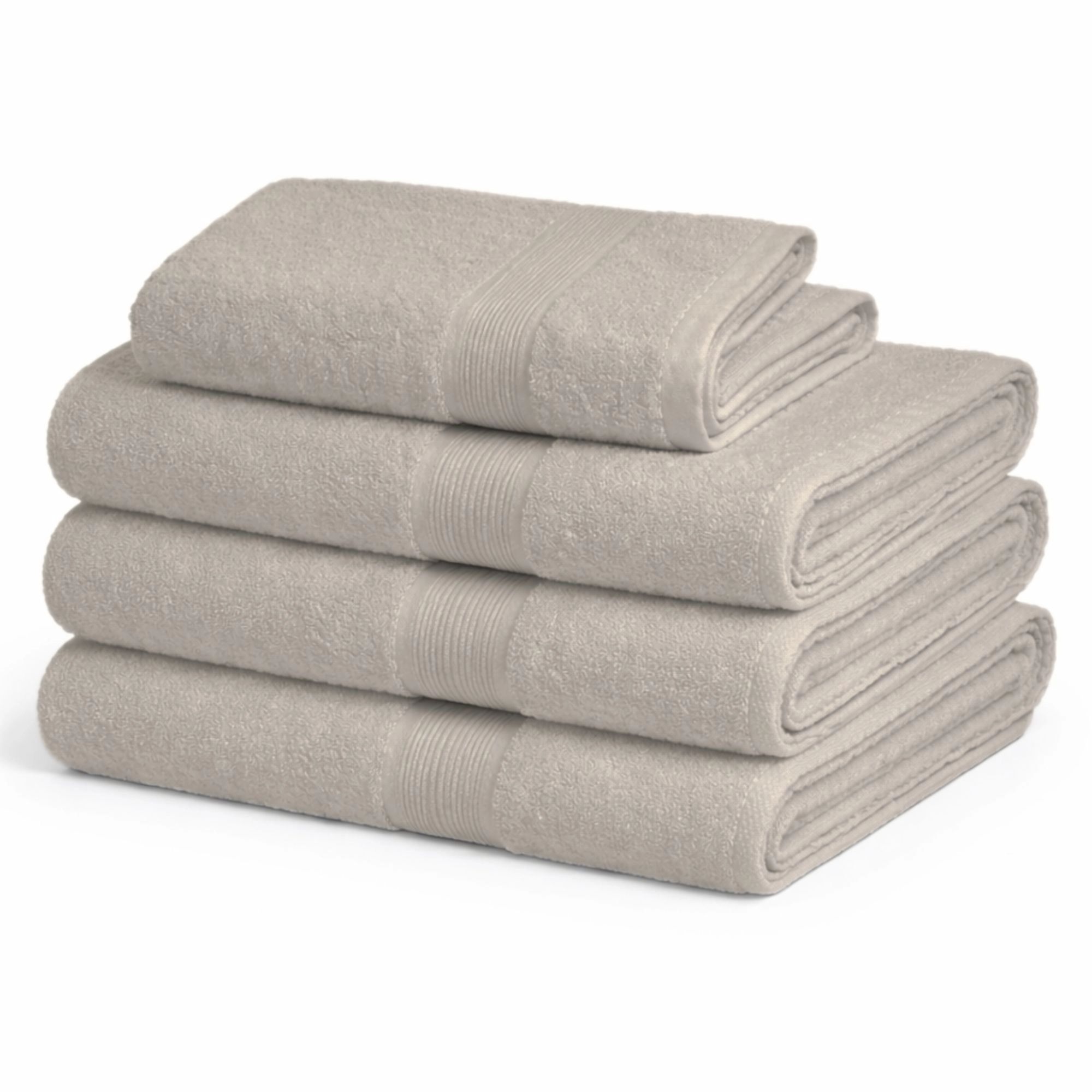 Bambus håndklæde - Bambus/bomuld - Sand