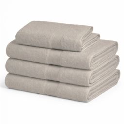 Bambus håndklæde - Bambus/bomuld - Sand