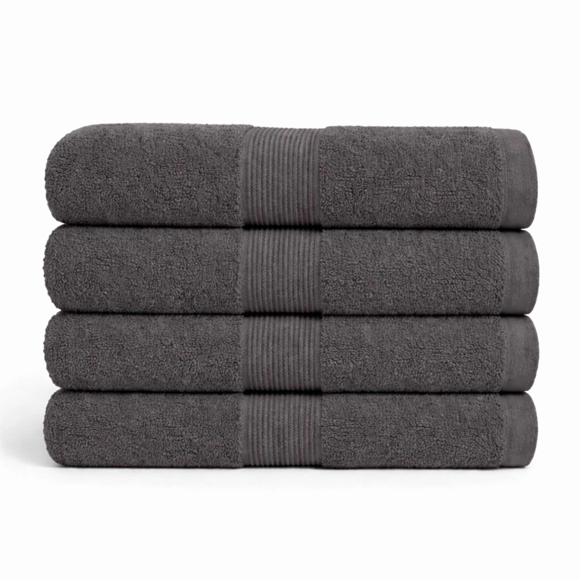 Bomulds håndklæde - 100% bomuld - Grå