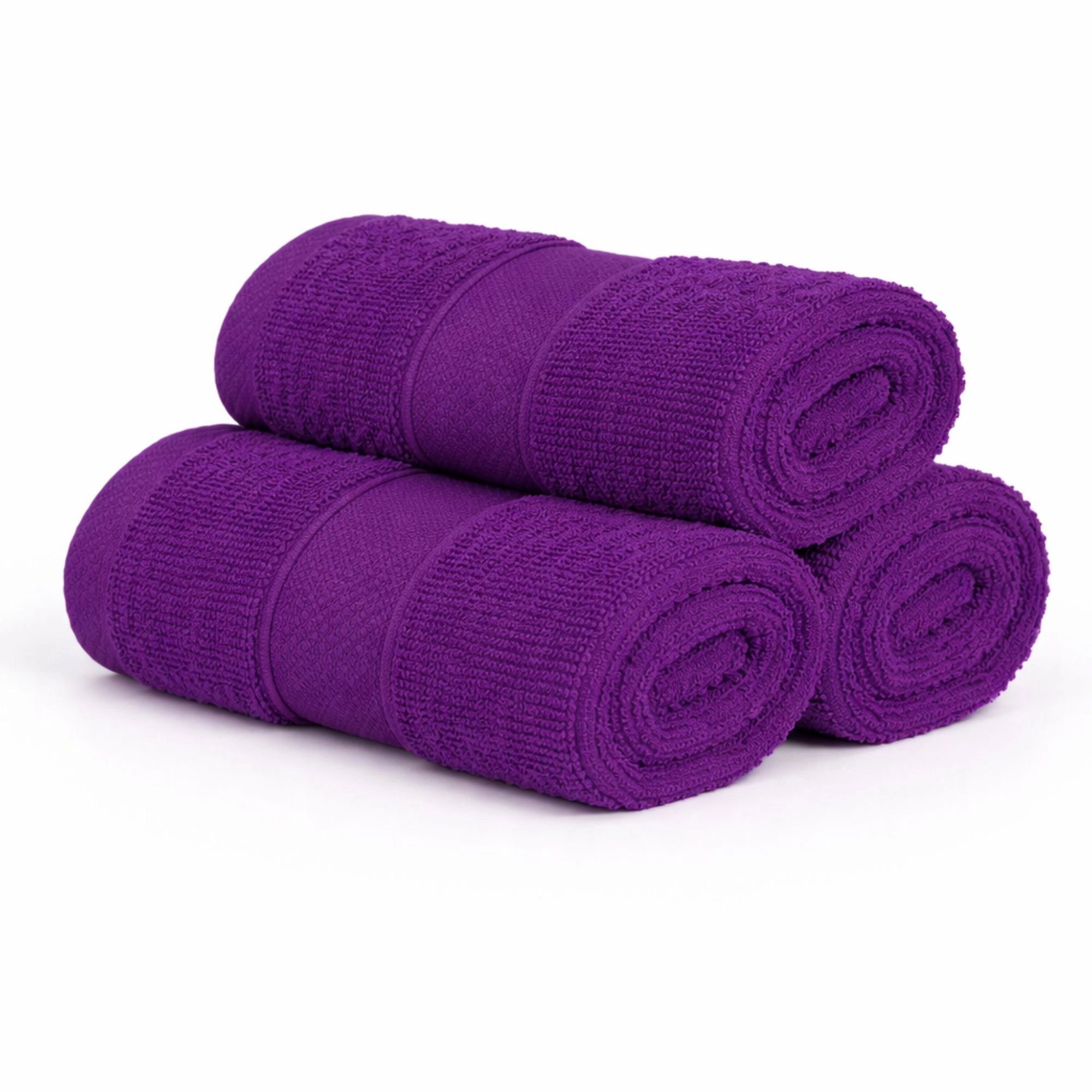 Bomulds vaskeklud - 100% bomuld - Vaskeklud 30x30 cm - Diamant - Lilla billede