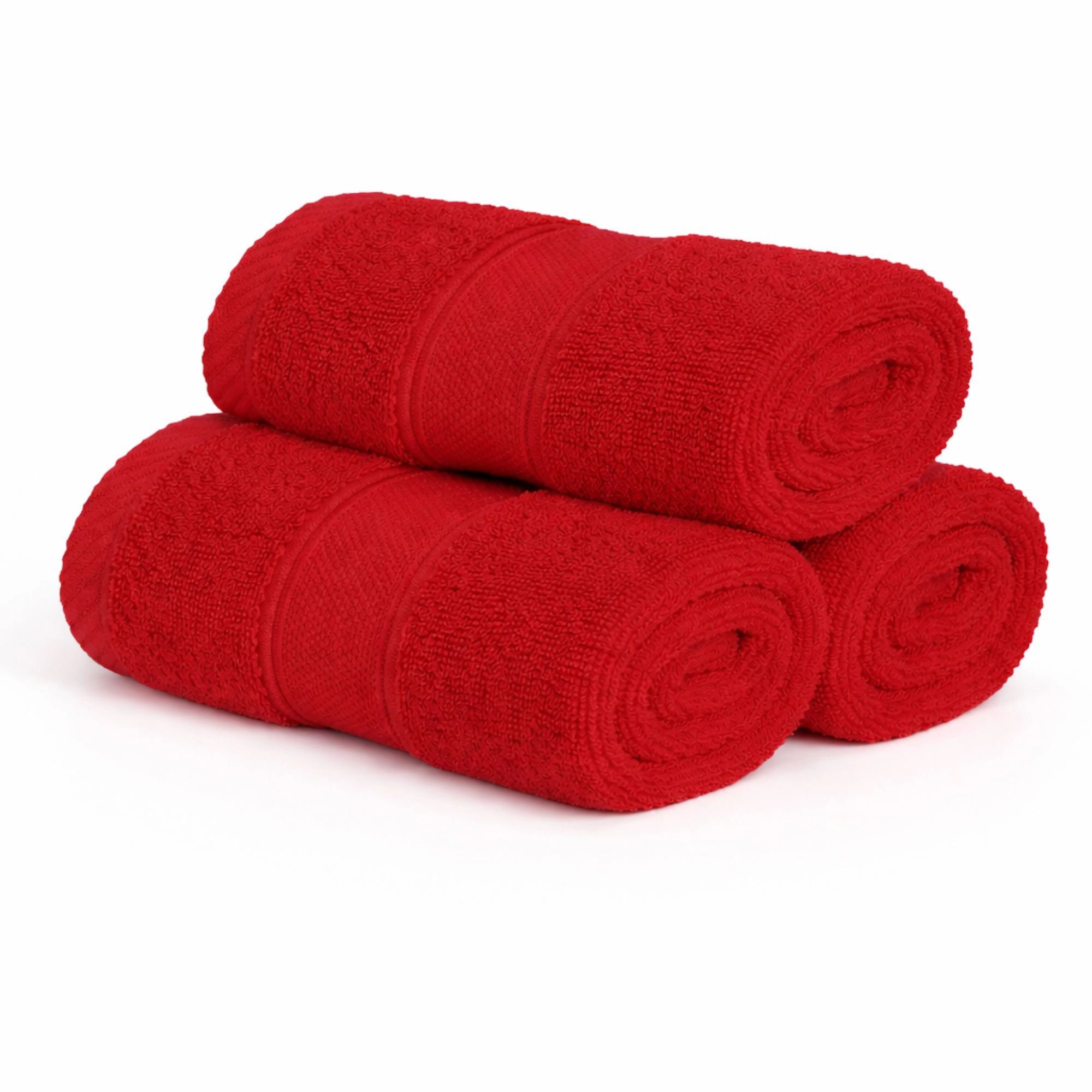 Bomulds vaskeklud - 100% bomuld - Vaskeklud 30x30 cm - Diamant - Rød billede