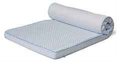 Kølende topmadras - Højde 8 cm - 7 zoner luksus memoryskum topmadras - SLEEP TECH By Borg