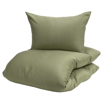 Billede af Turiform sengetøj - 140x200 cm - Enjoy grønt sengesæt - 100% Bambus sengetøj hos Shopdyner.dk