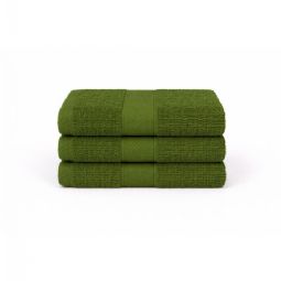 Bomulds håndklæde - 100% bomuld - Diamant - Grøn