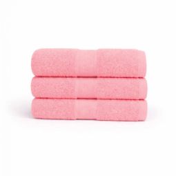 Bomulds håndklæde - 100% bomuld - Diamant - Lyserød